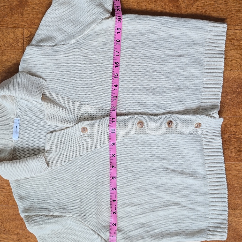 Women's FOUND cream cardigan see pics for sizing - Picture 6 of 8